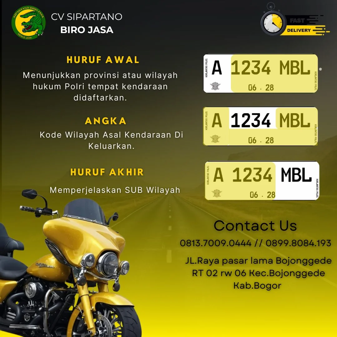 Rahasia Di Balik Plat Nomor Kendaraan: Lebih Dari Sekadar Deretan Angka!