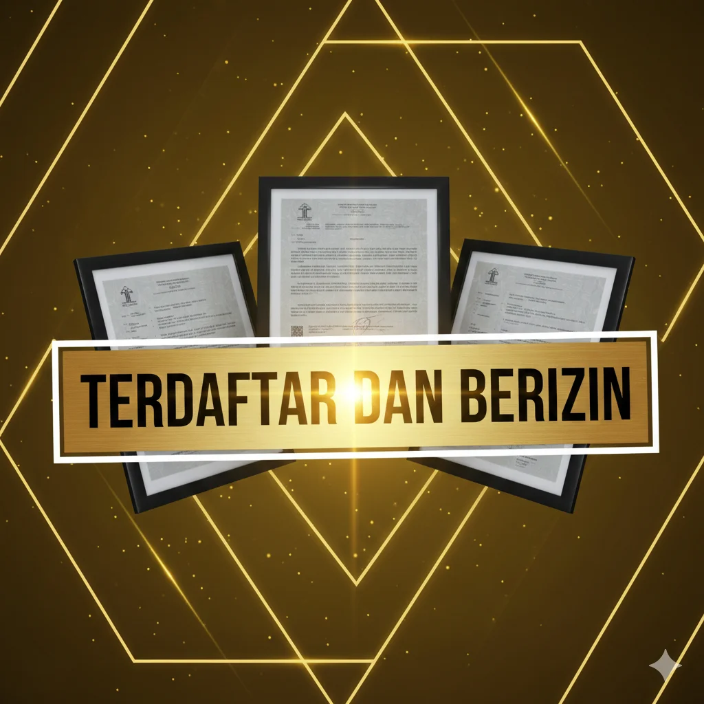 Terdaftar dan berizin